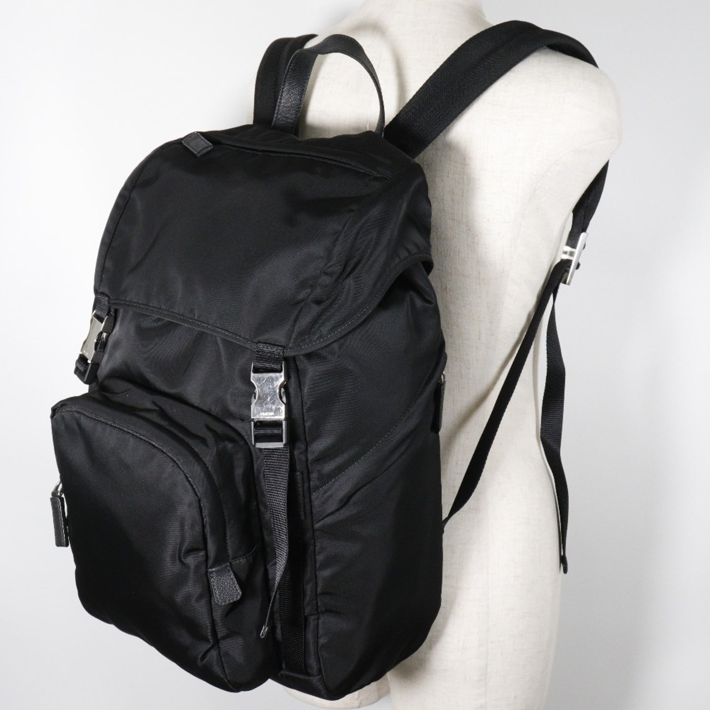 Prada Nylon Black Backpacks