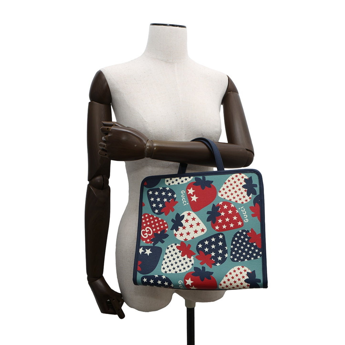 Gucci Pvc Blue Tote Bags