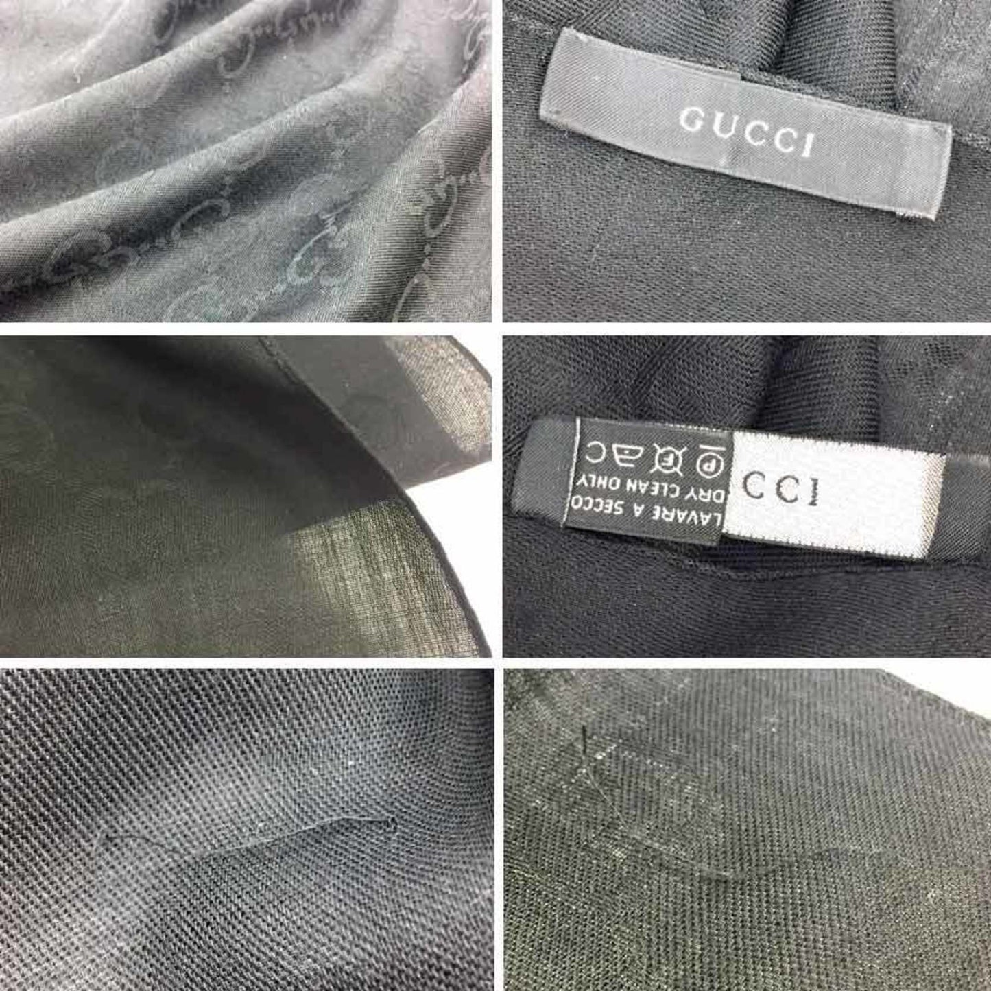 Gucci Wool Black Scarves
