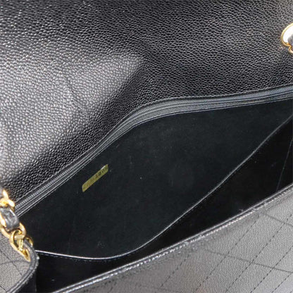 Chanel Calfskin Black Shoulder Bags