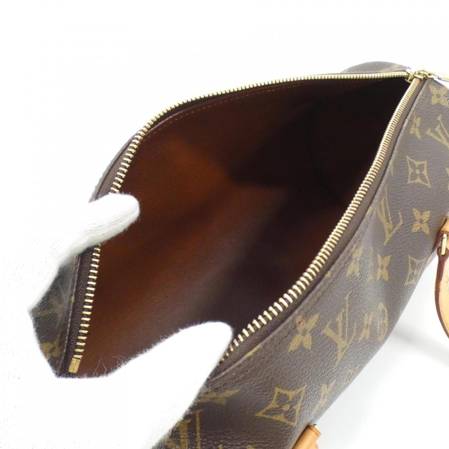 Louis Vuitton Coated Canvas Brown Handbags