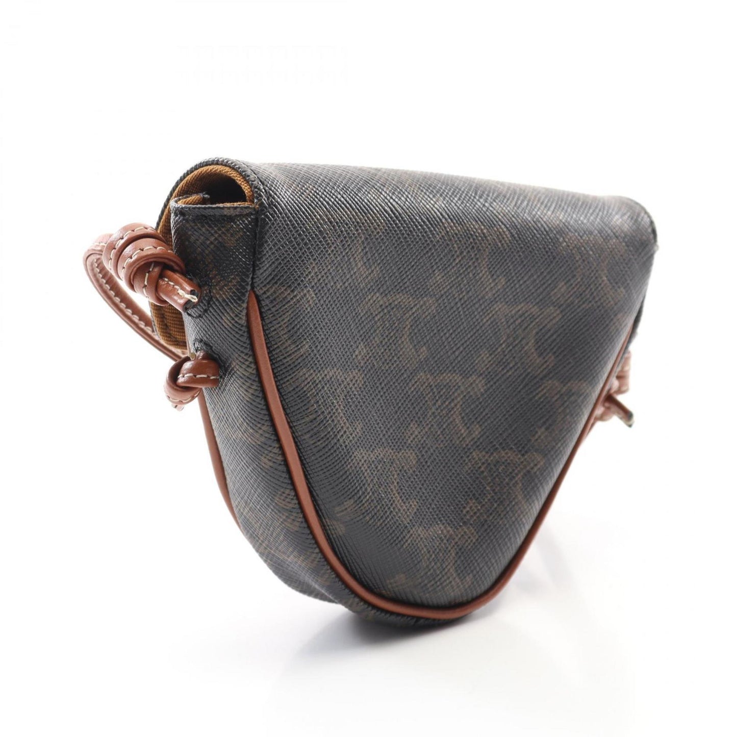 Celine Coated Canvas Brown Shoulder Bags