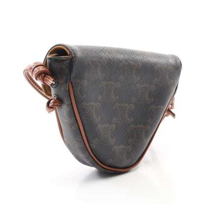 Celine Coated Canvas Brown Shoulder Bags
