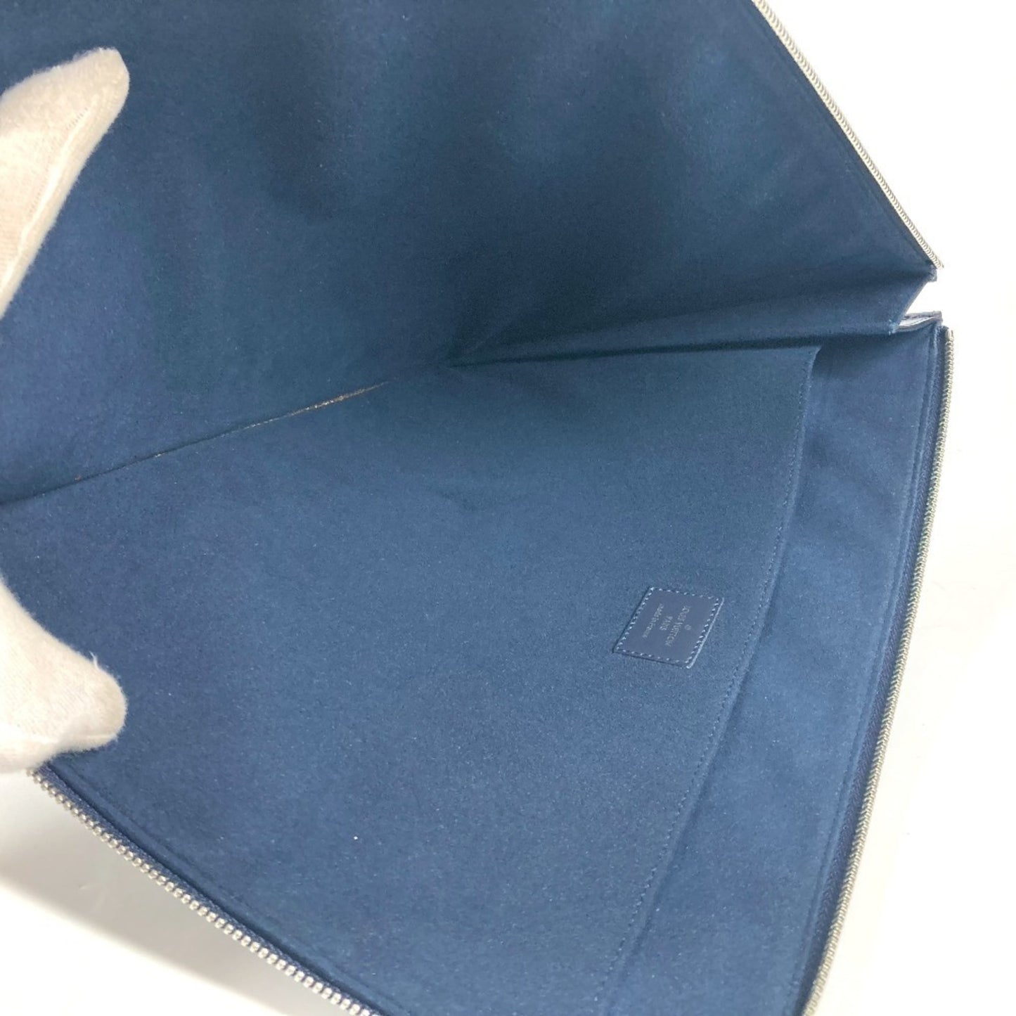 Louis Vuitton Epi Blue Clutch Bags
