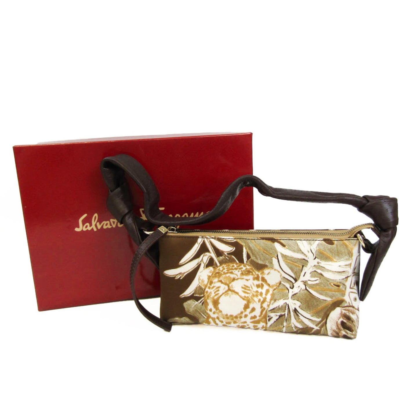 Salvatore Ferragamo Nylon Brown Shoulder Bags