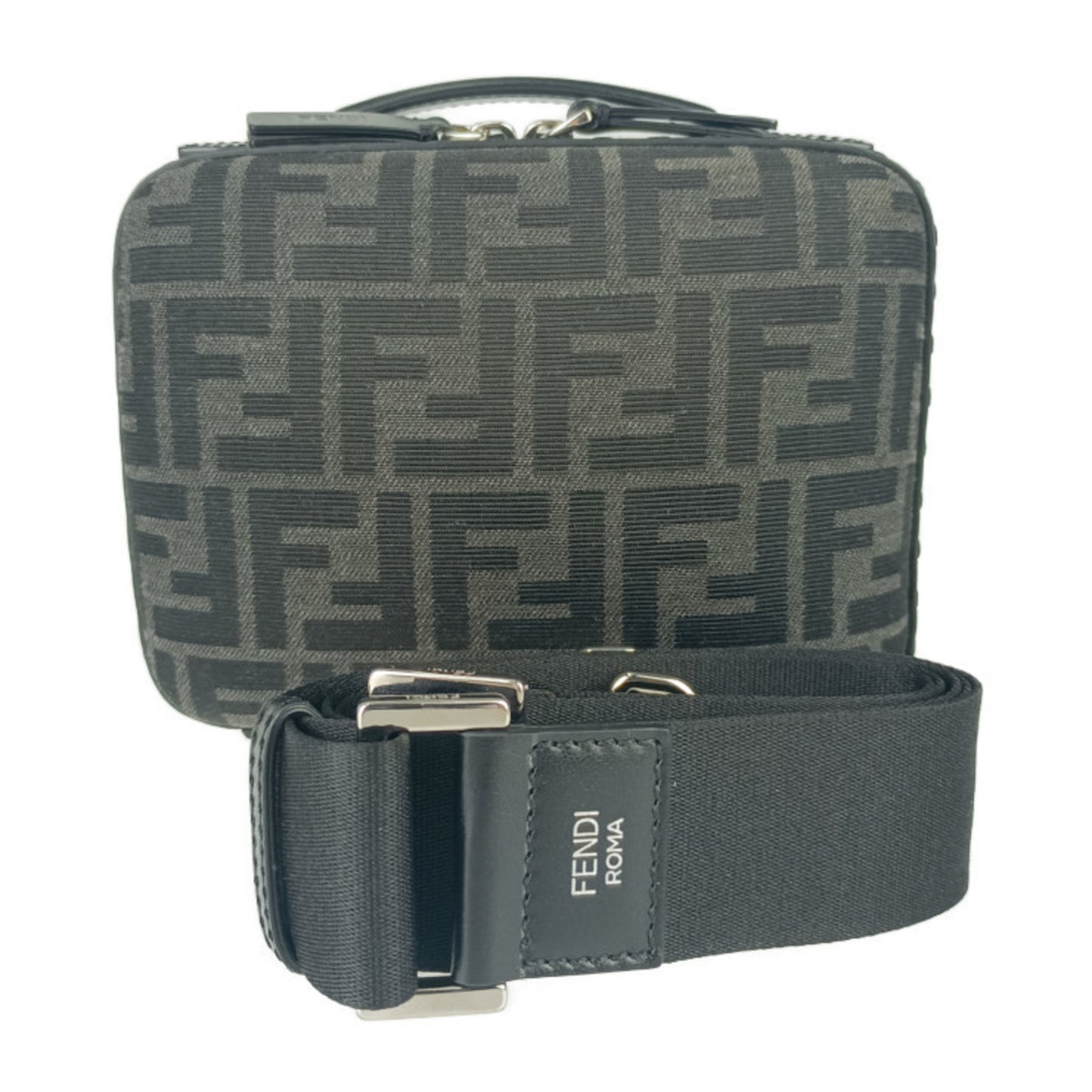 Fendi Canvas Black Handbags