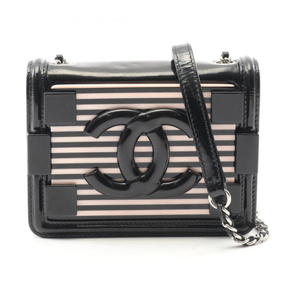 Chanel Patent Black Shoulder Bags