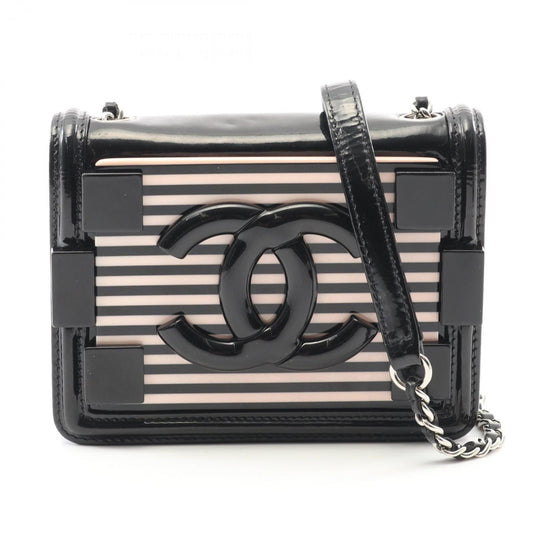 Chanel Patent Black Shoulder Bags