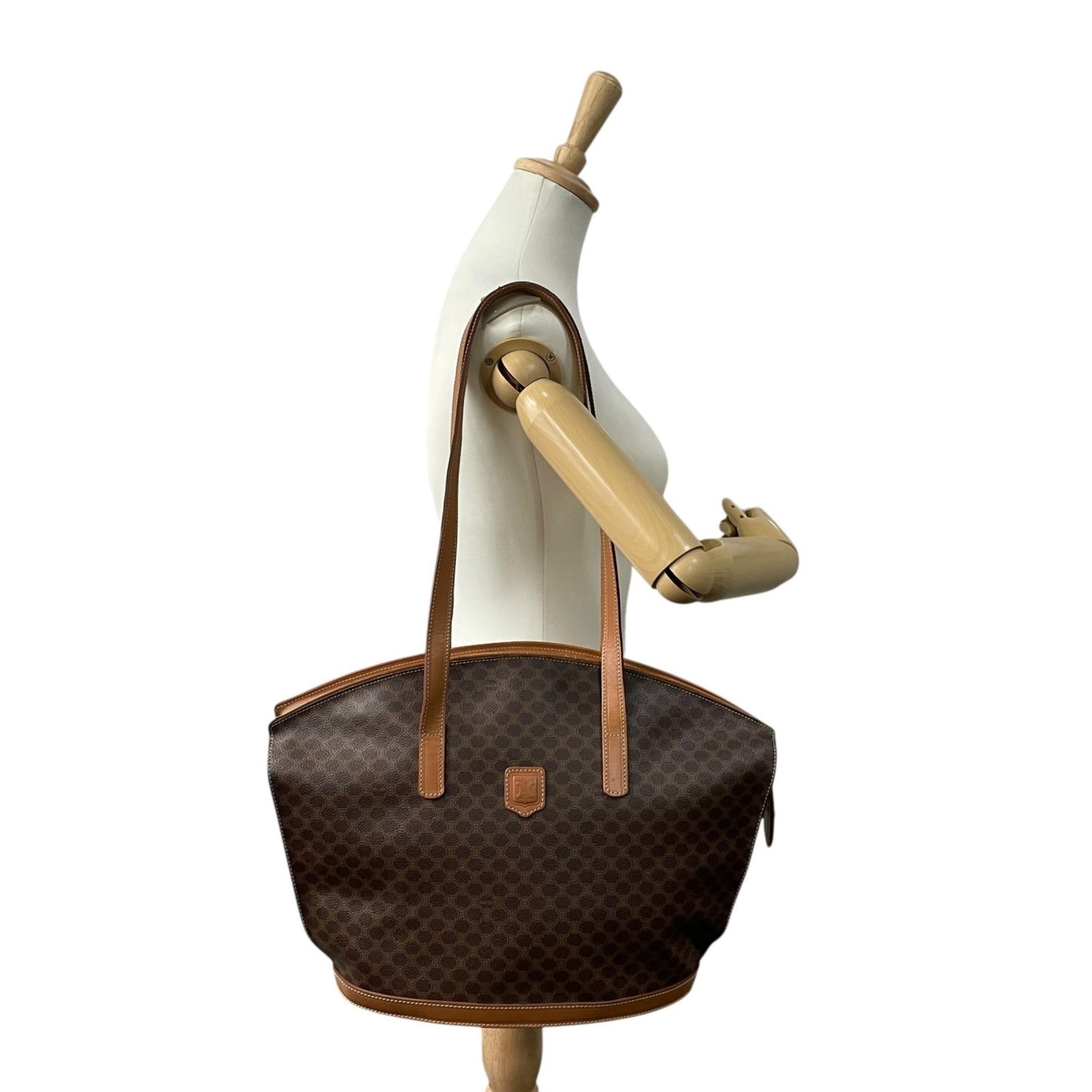 Celine Pvc Brown Handbags