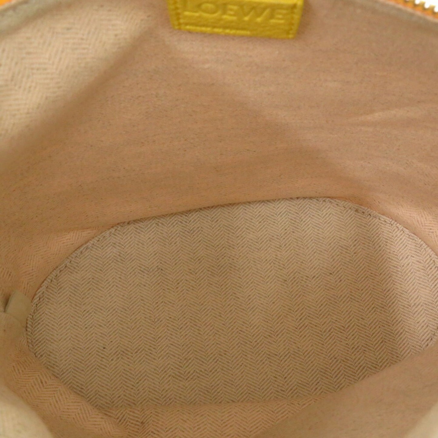 Loewe Canvas Yellow Clutch Bags