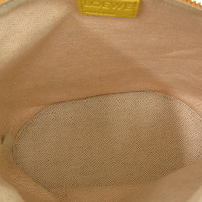 Loewe Canvas Yellow Clutch Bags