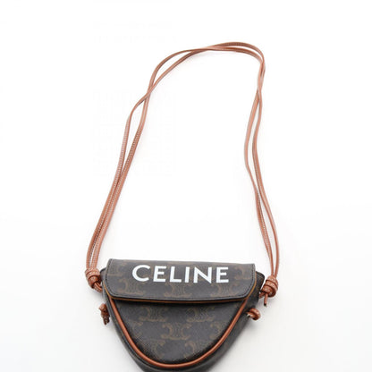 Celine Coated Canvas Brown Shoulder Bags