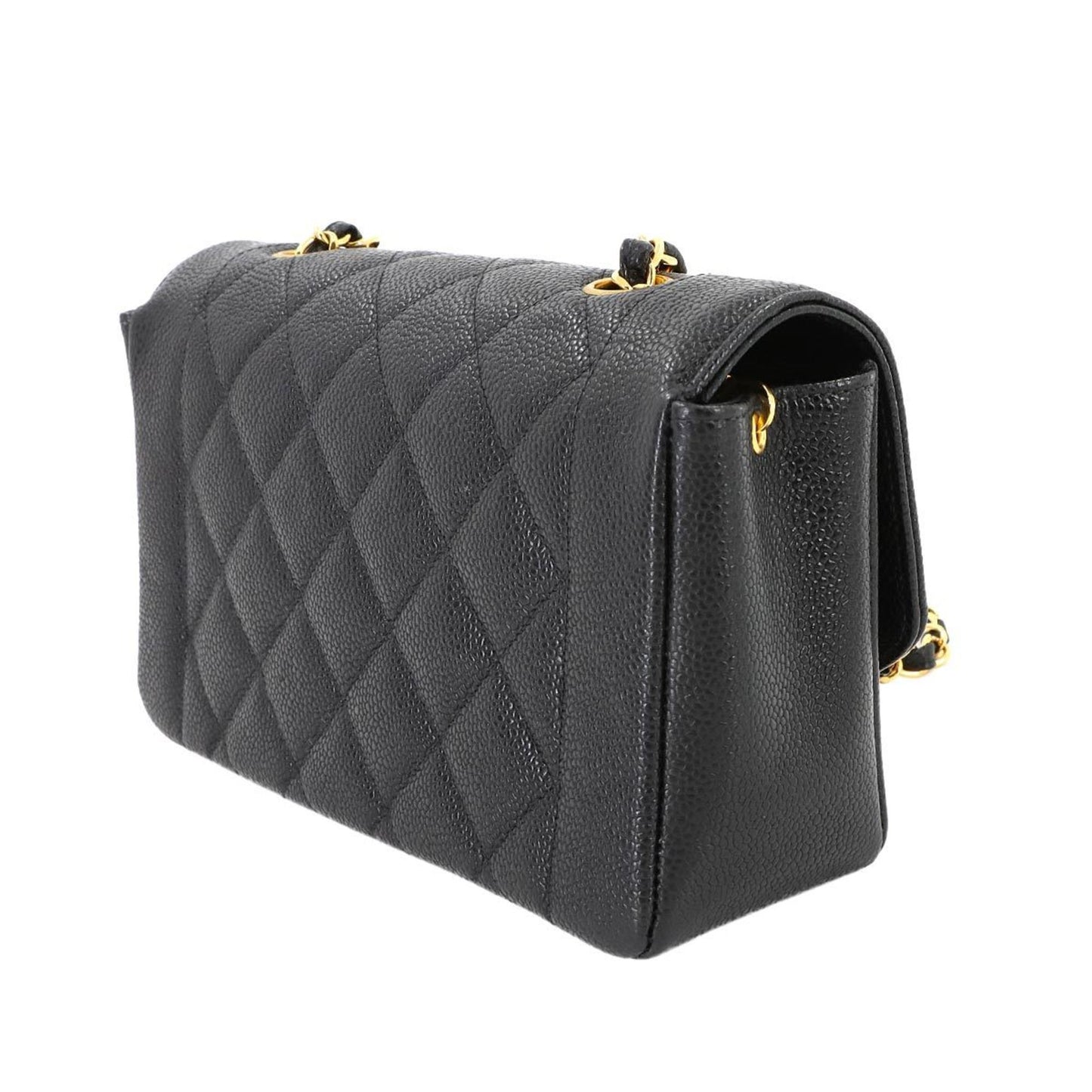 Chanel Calfskin Black Shoulder Bags