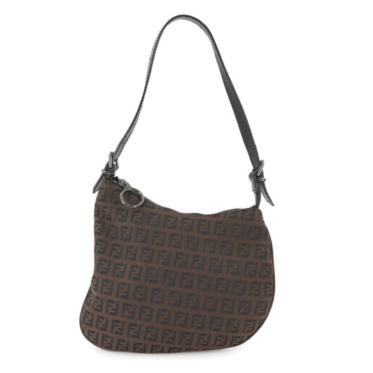 Fendi Canvas Black Shoulder Bags