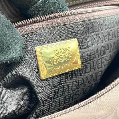 Versace Nylon Brown Shoulder Bags