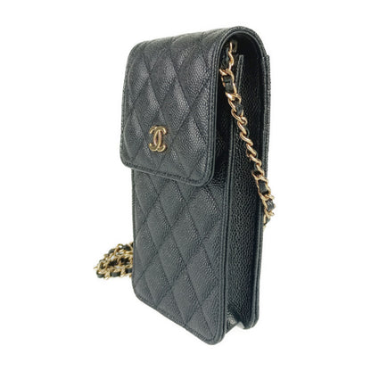Chanel Calfskin Black Shoulder Bags