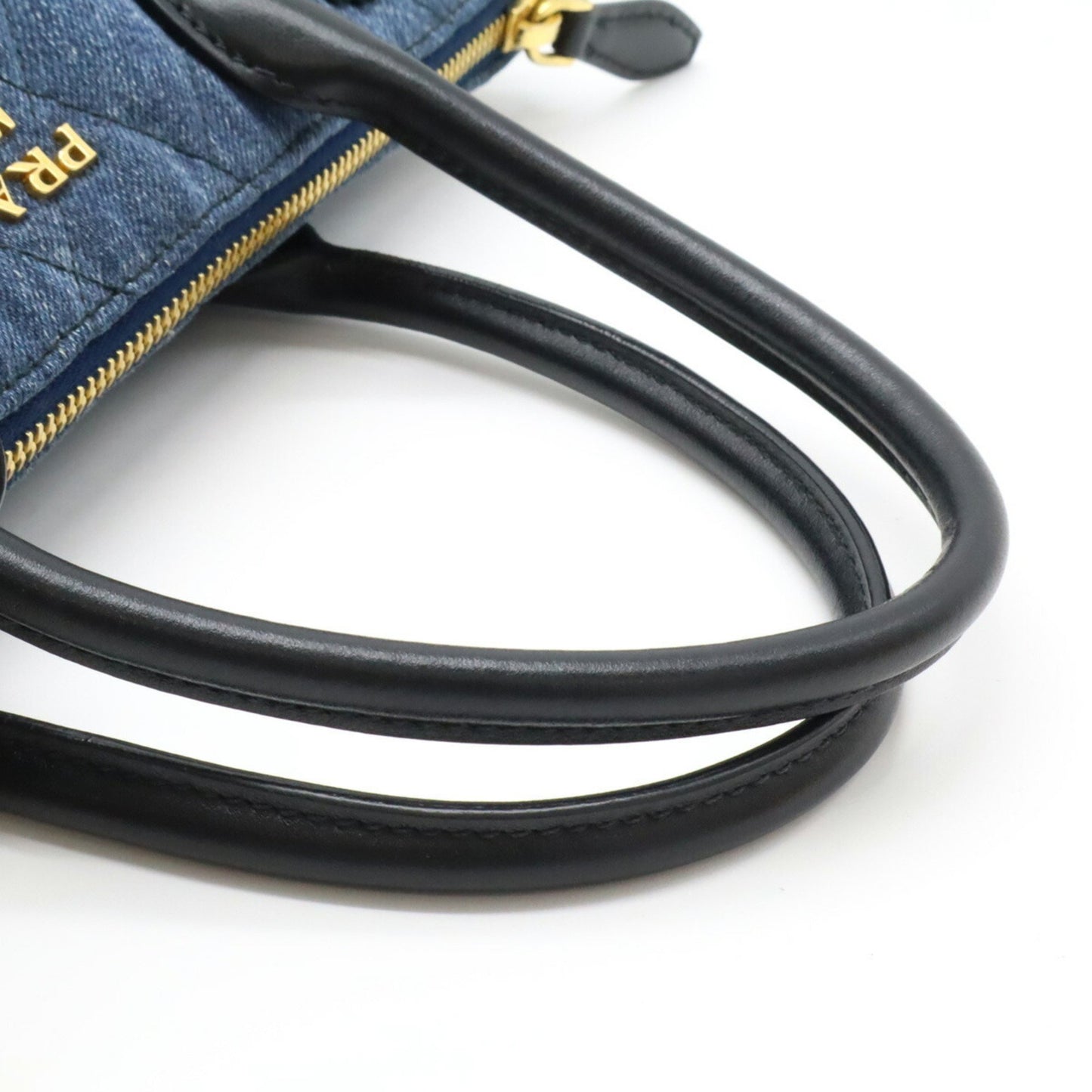 Prada Denim Black Handbags