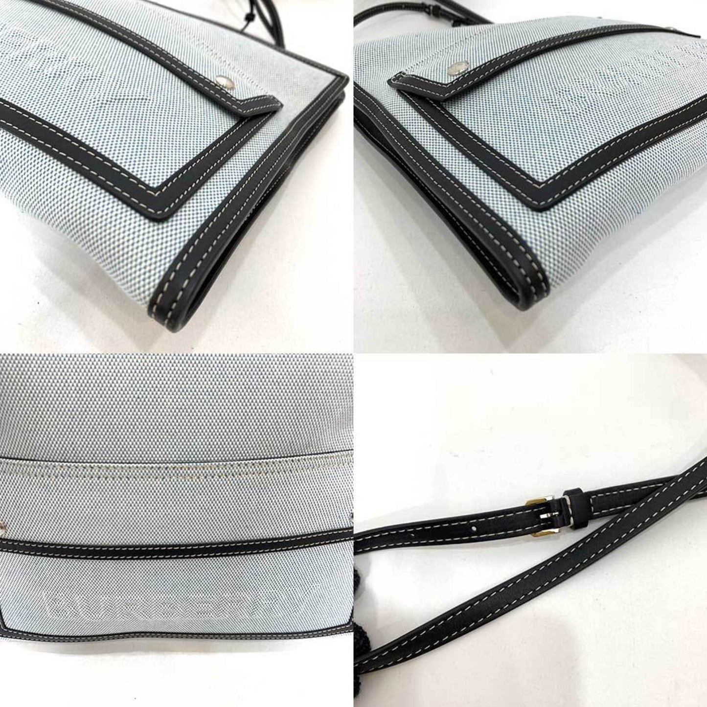 Burberry Canvas Blue Handbags