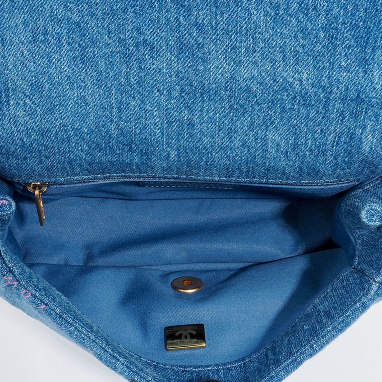 Chanel Denim Blue Shoulder Bags