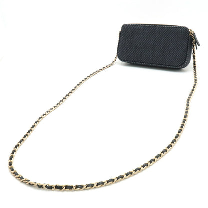 Chanel Canvas Blue Clutch Bags