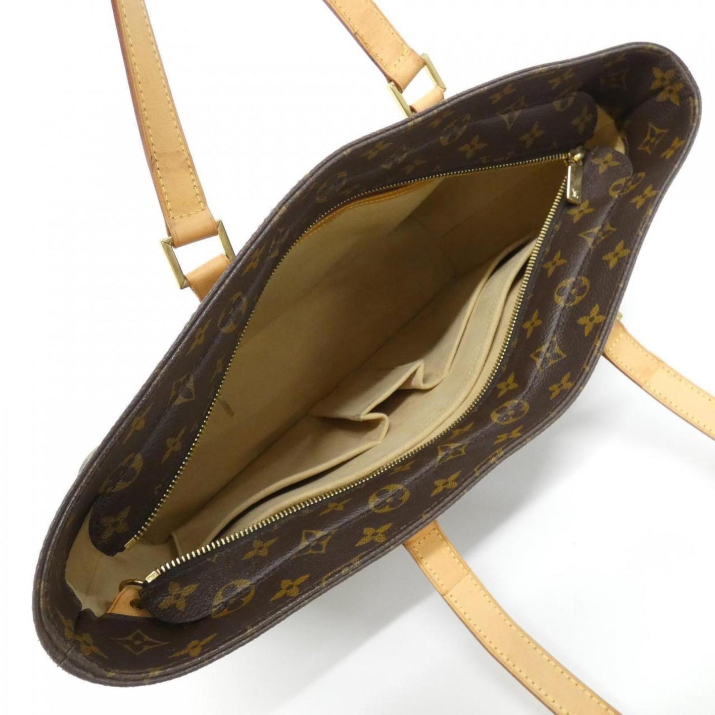 Louis Vuitton Coated Canvas Brown Handbags