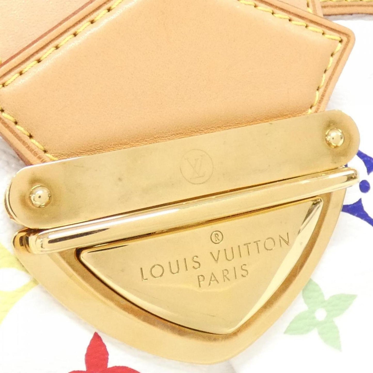 Louis Vuitton Coated Canvas White Shoulder Bags
