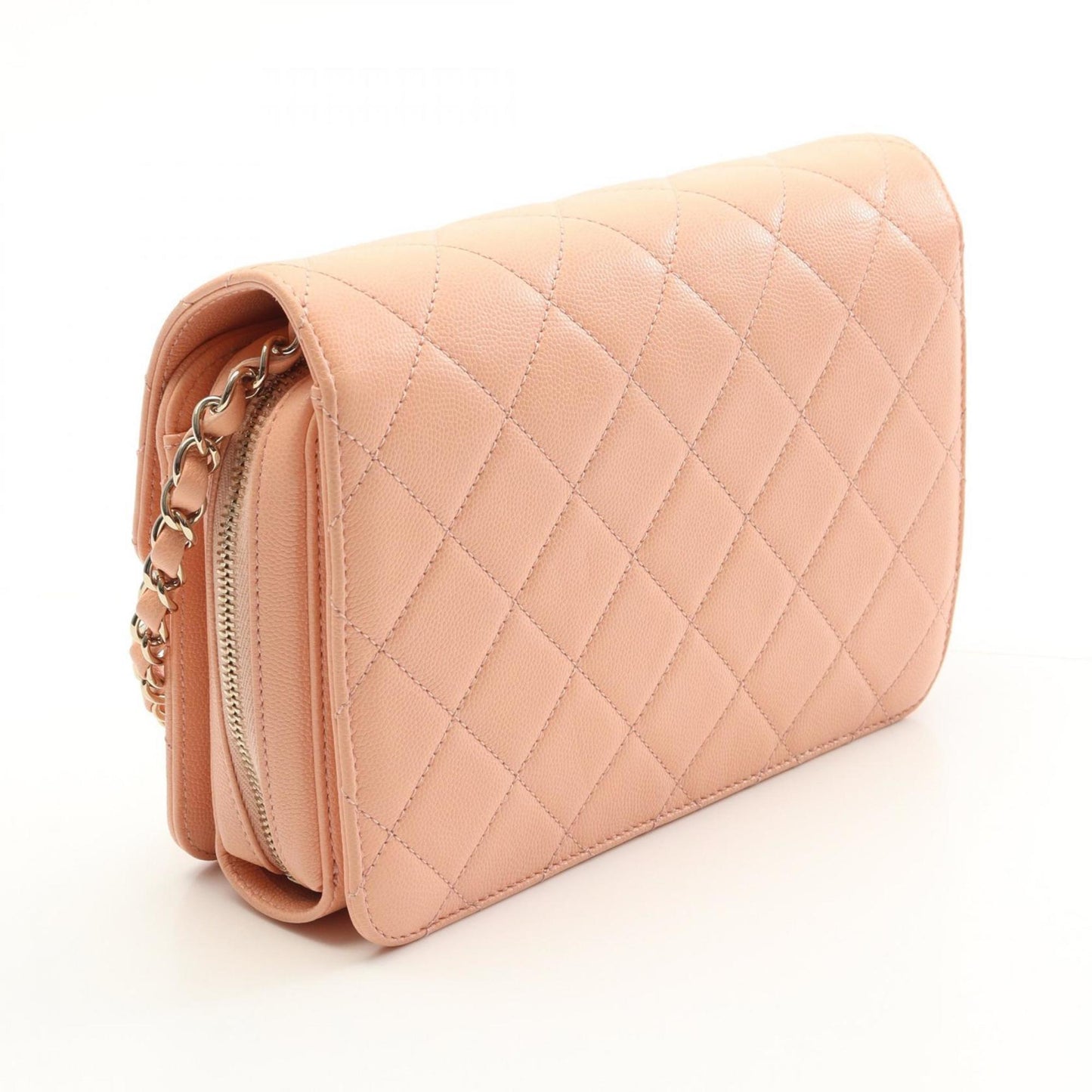 Chanel Calfskin Pink Shoulder Bags