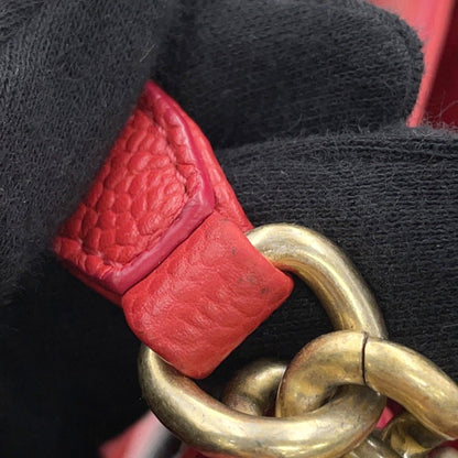Chanel Calfskin Red Handbags