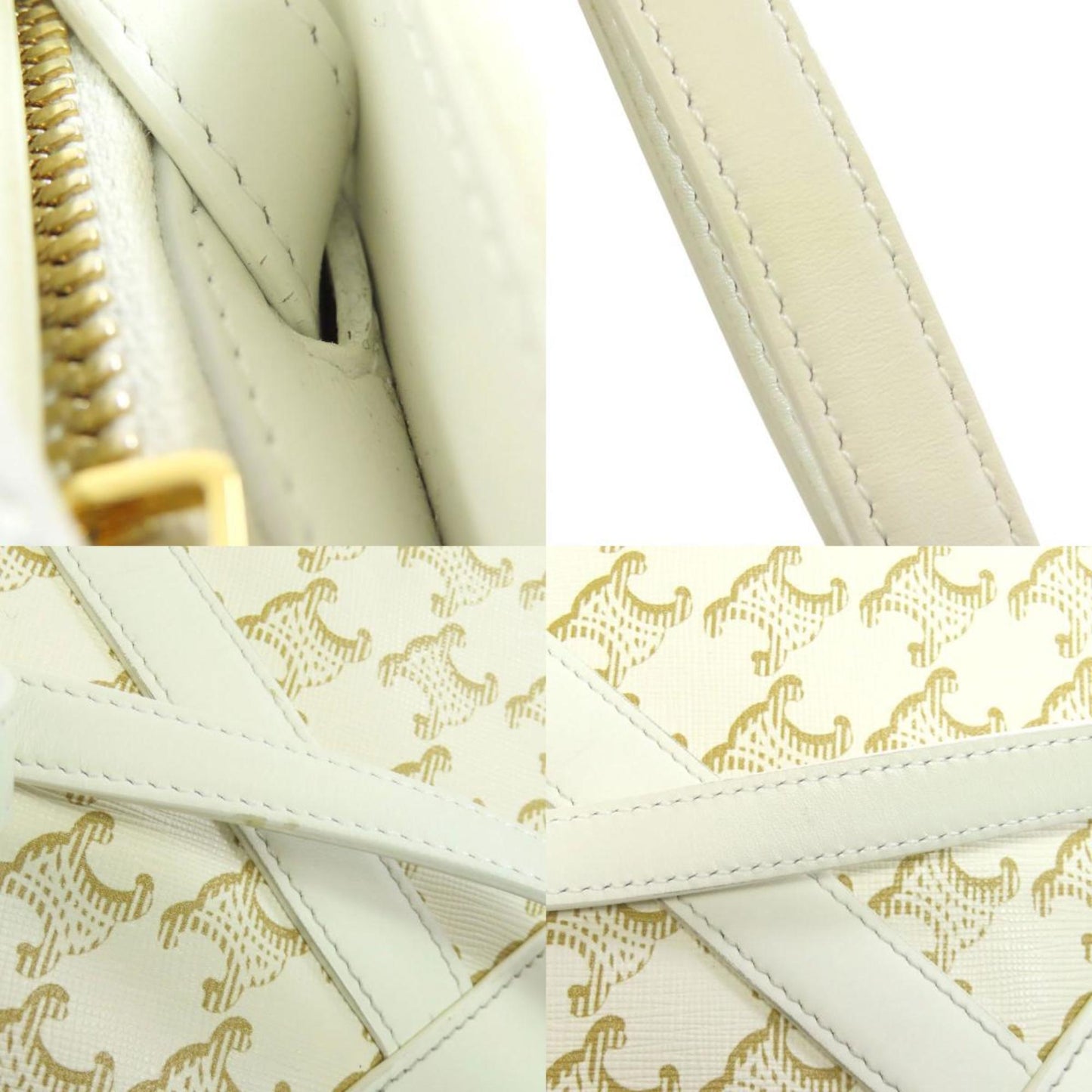 Celine Pvc White Shoulder Bags