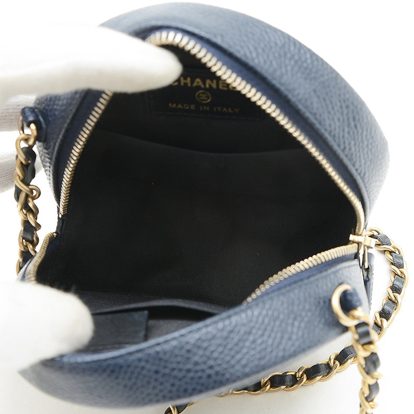 Chanel Calfskin Blue Shoulder Bags