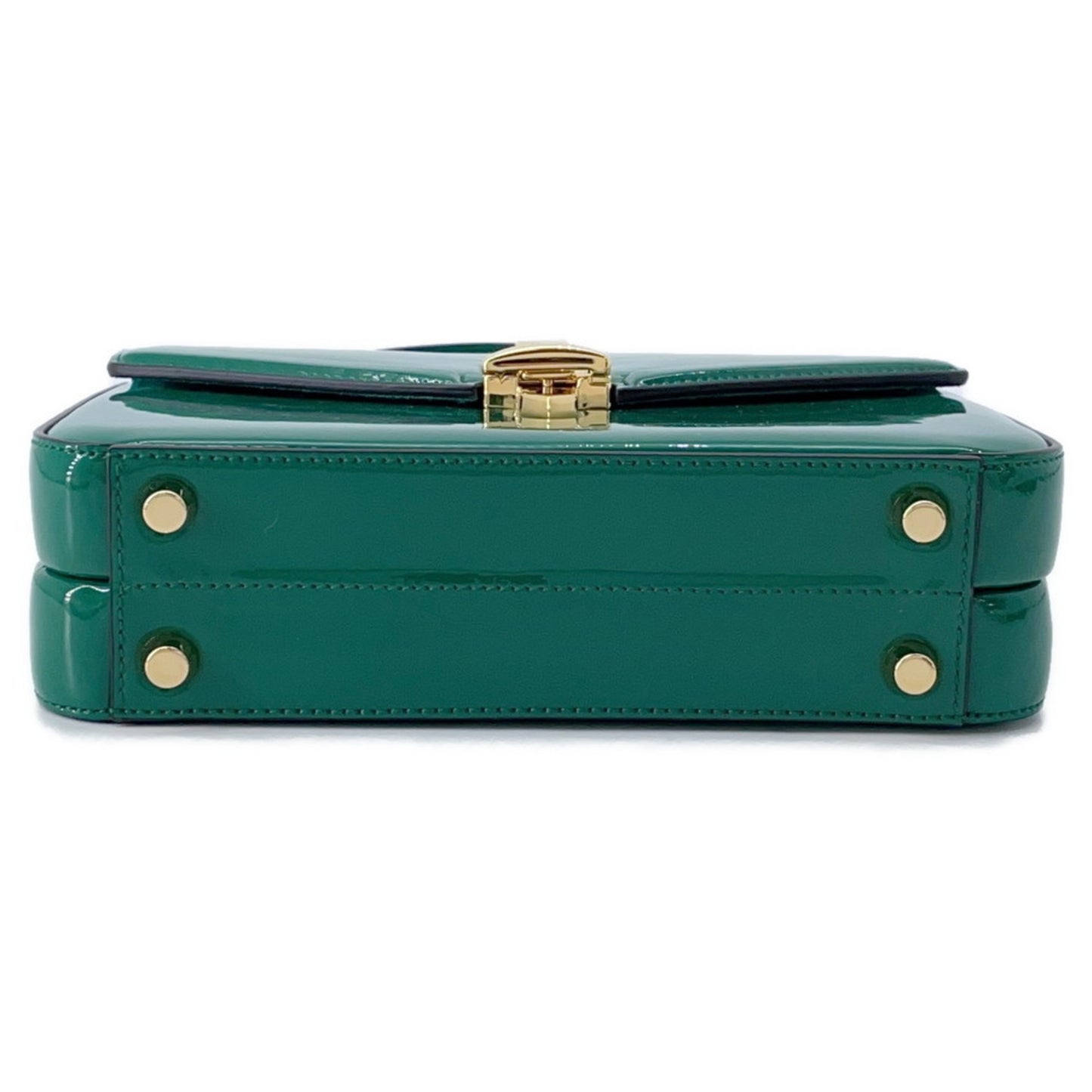 Gucci Patent Green Handbags