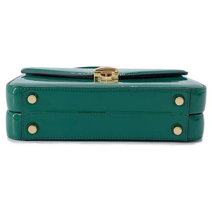 Gucci Patent Green Handbags