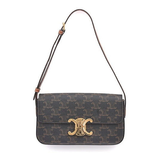 Celine Pvc Brown Shoulder Bags