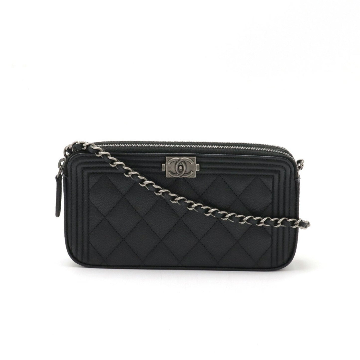 Chanel Calfskin Black Shoulder Bags