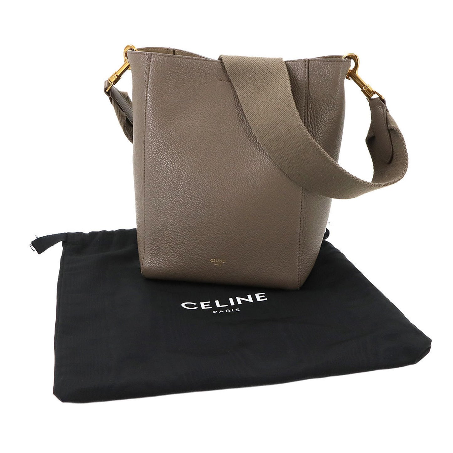 Celine Others Gray Shoulder Bags