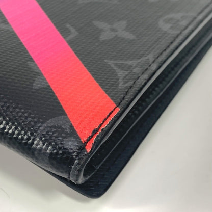 Louis Vuitton Monogram Canvas Black Clutch Bags