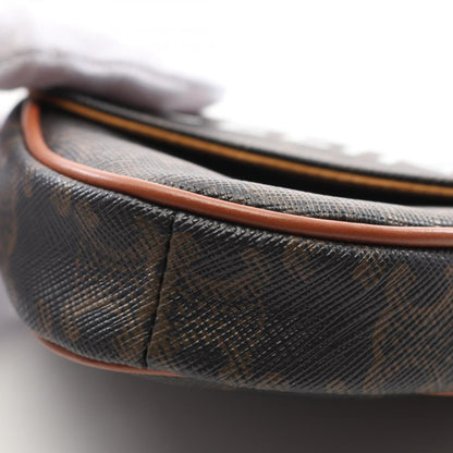 Celine Coated Canvas Brown Shoulder Bags