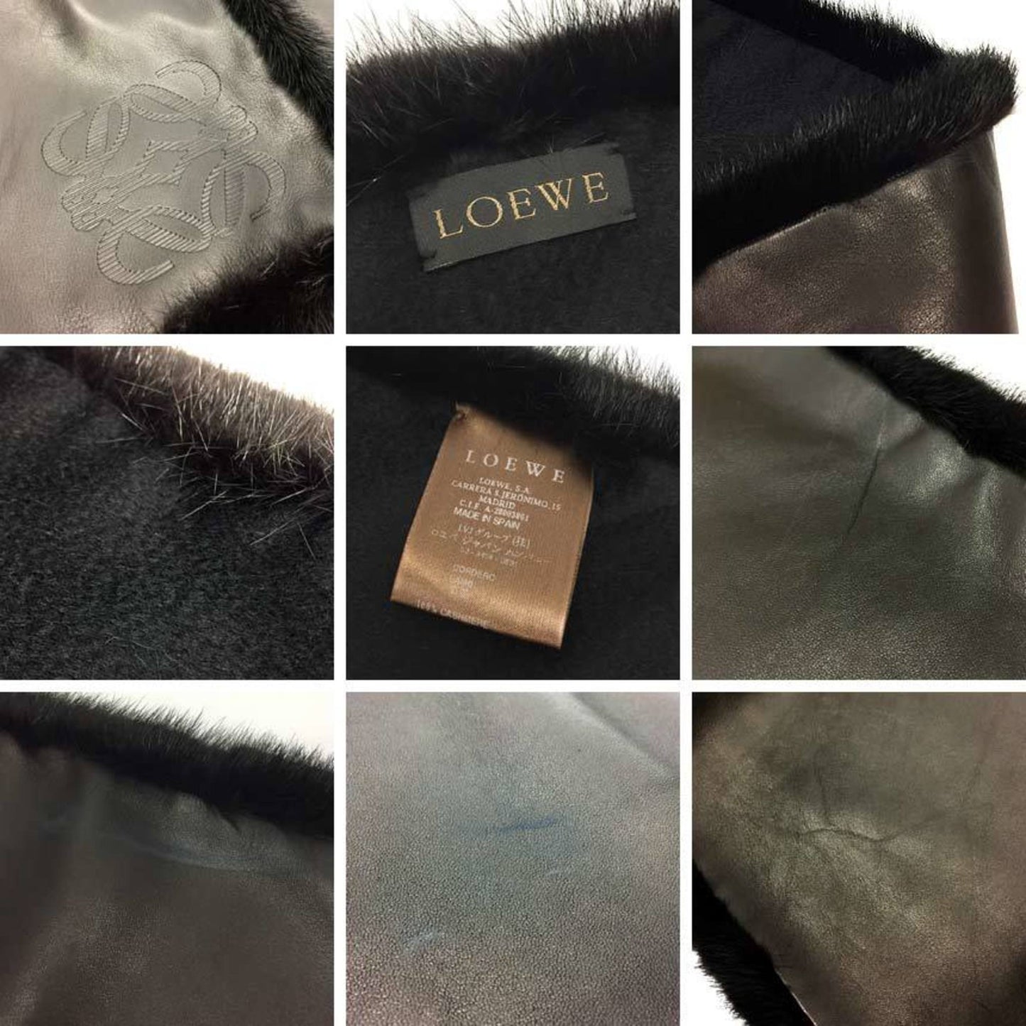 Loewe Cashmere Black Scarves
