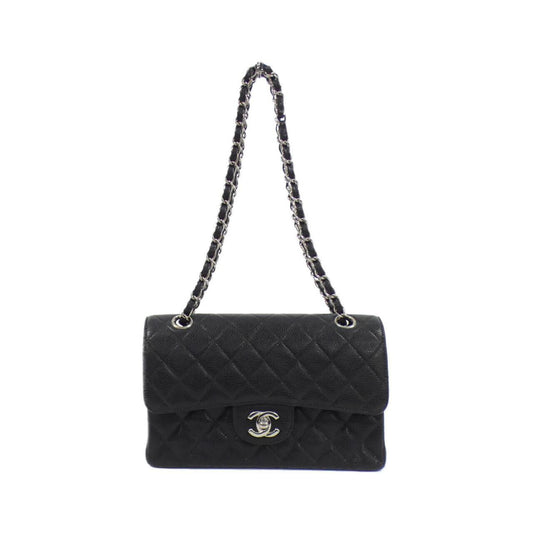 Chanel Calfskin Black Shoulder Bags
