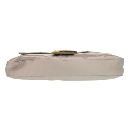 Fendi Satin Gray Handbags