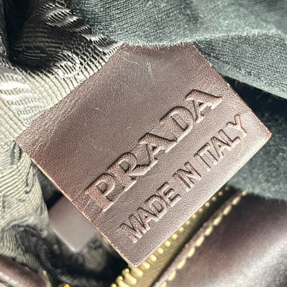 Prada Canvas Brown Shoulder Bags