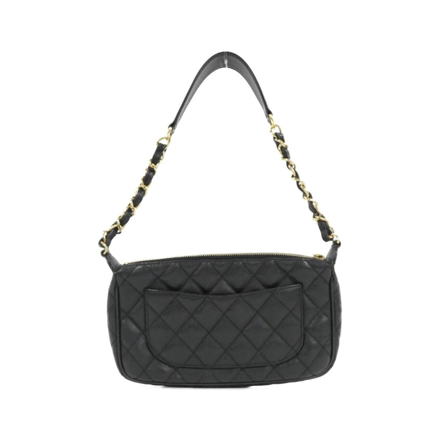 Chanel Calfskin Black Shoulder Bags