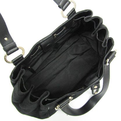 Bvlgari Canvas Black Handbags