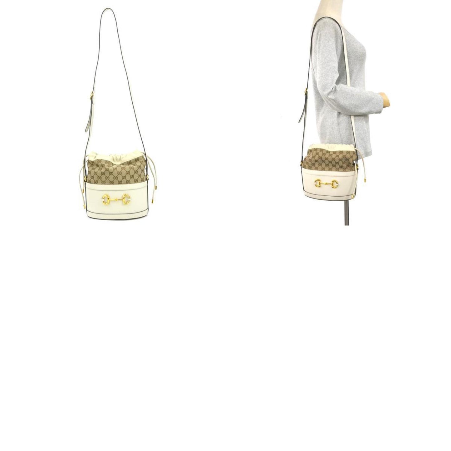 Gucci Canvas White Shoulder Bags