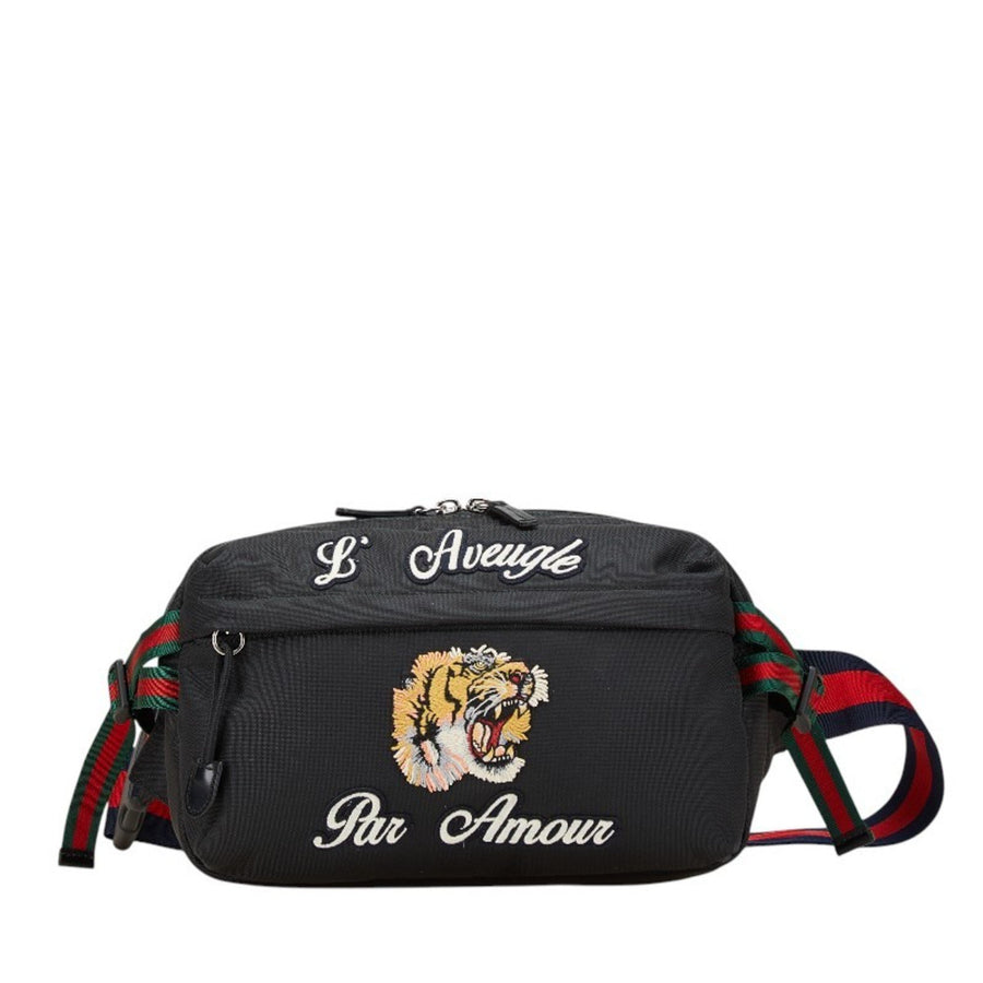 Gucci Canvas Black Crossbody Bags