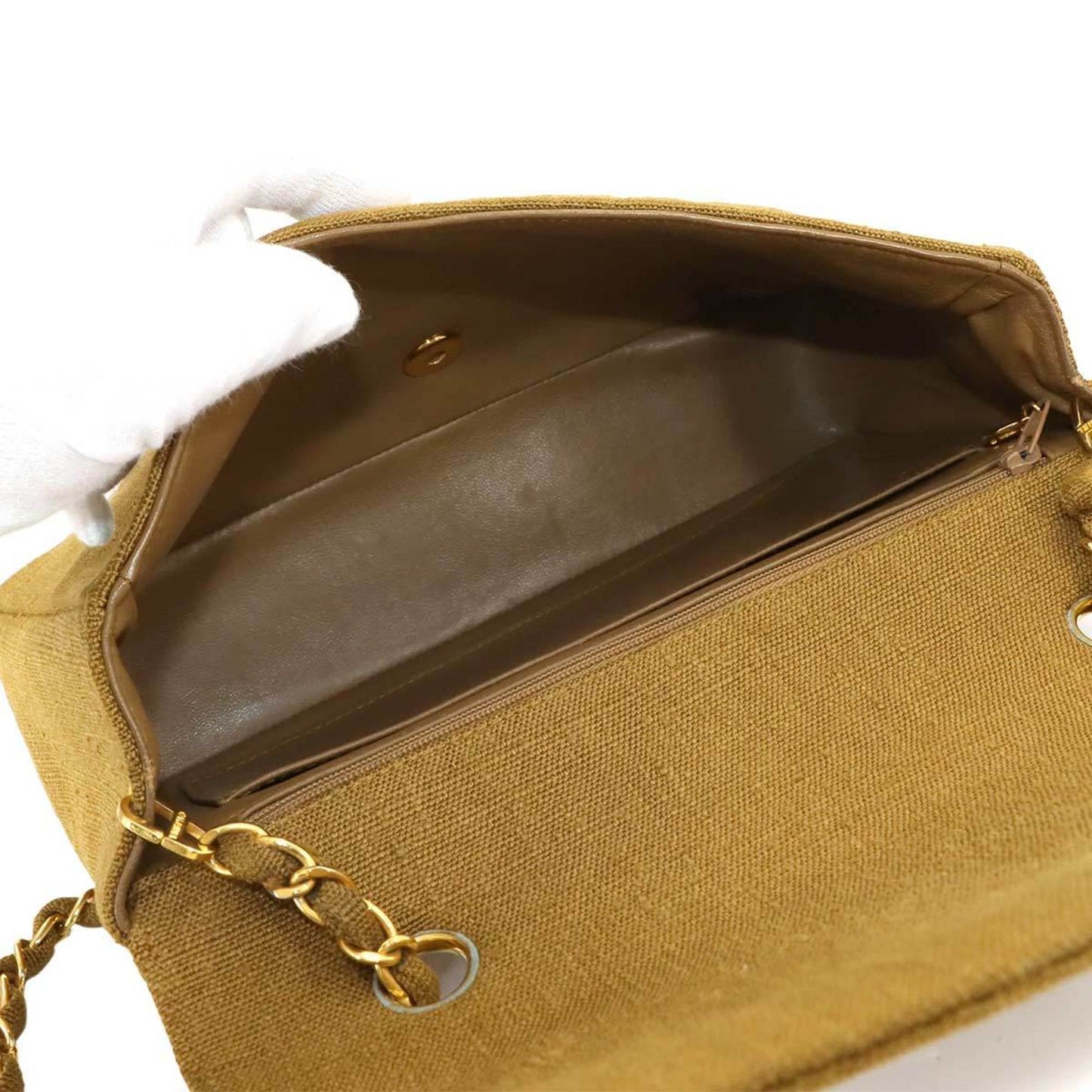 Chanel Canvas Brown Shoulder Bags