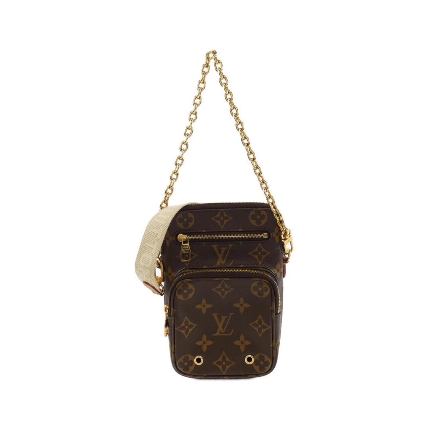 Louis Vuitton Coated Canvas Brown Shoulder Bags