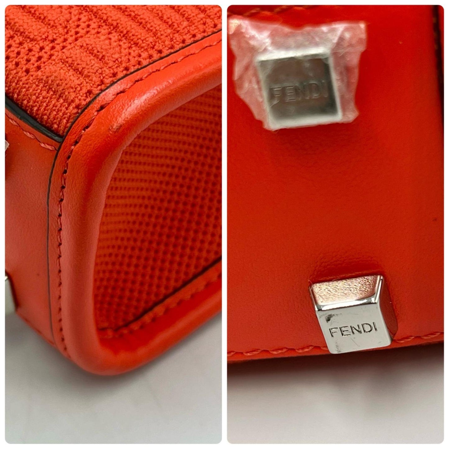 Fendi Canvas Orange Shoulder Bags