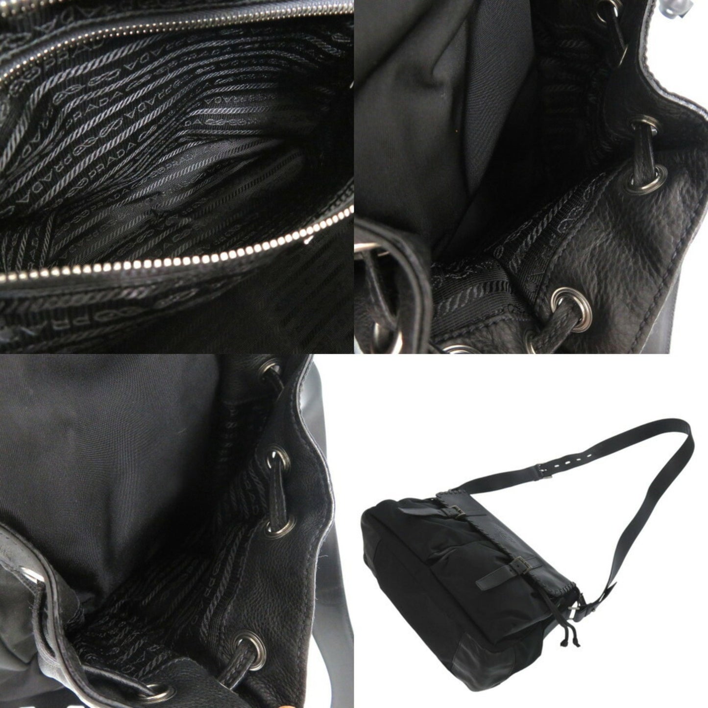 Prada Nylon Black Shoulder Bags