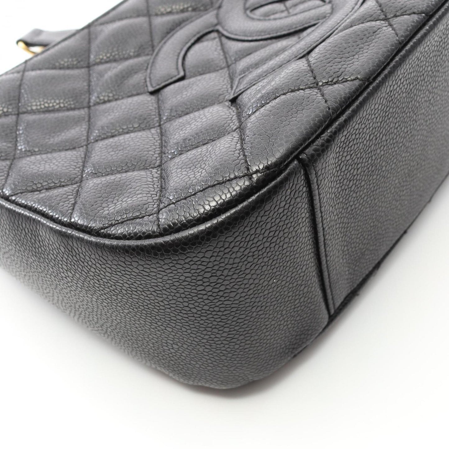 Chanel Calfskin Black Shoulder Bags